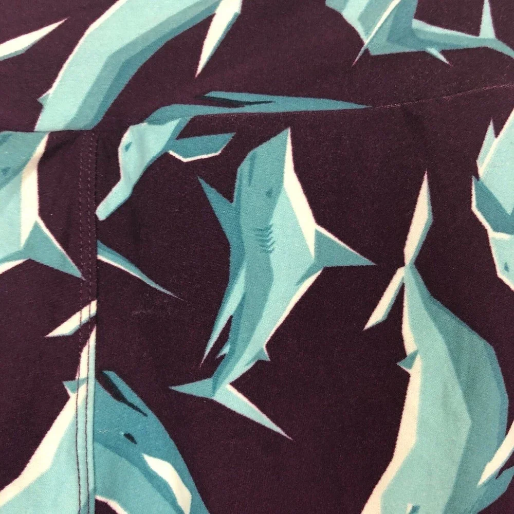 Lularoe Womens Leggings One Size Rare “Unicorn” Sharks‎ Whales